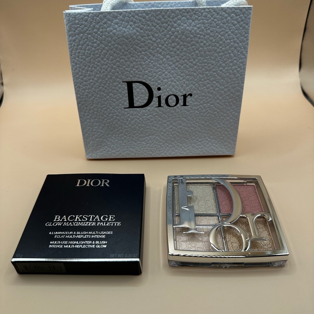 Dior Backstage Glow Palette with Pink and Gold Hues